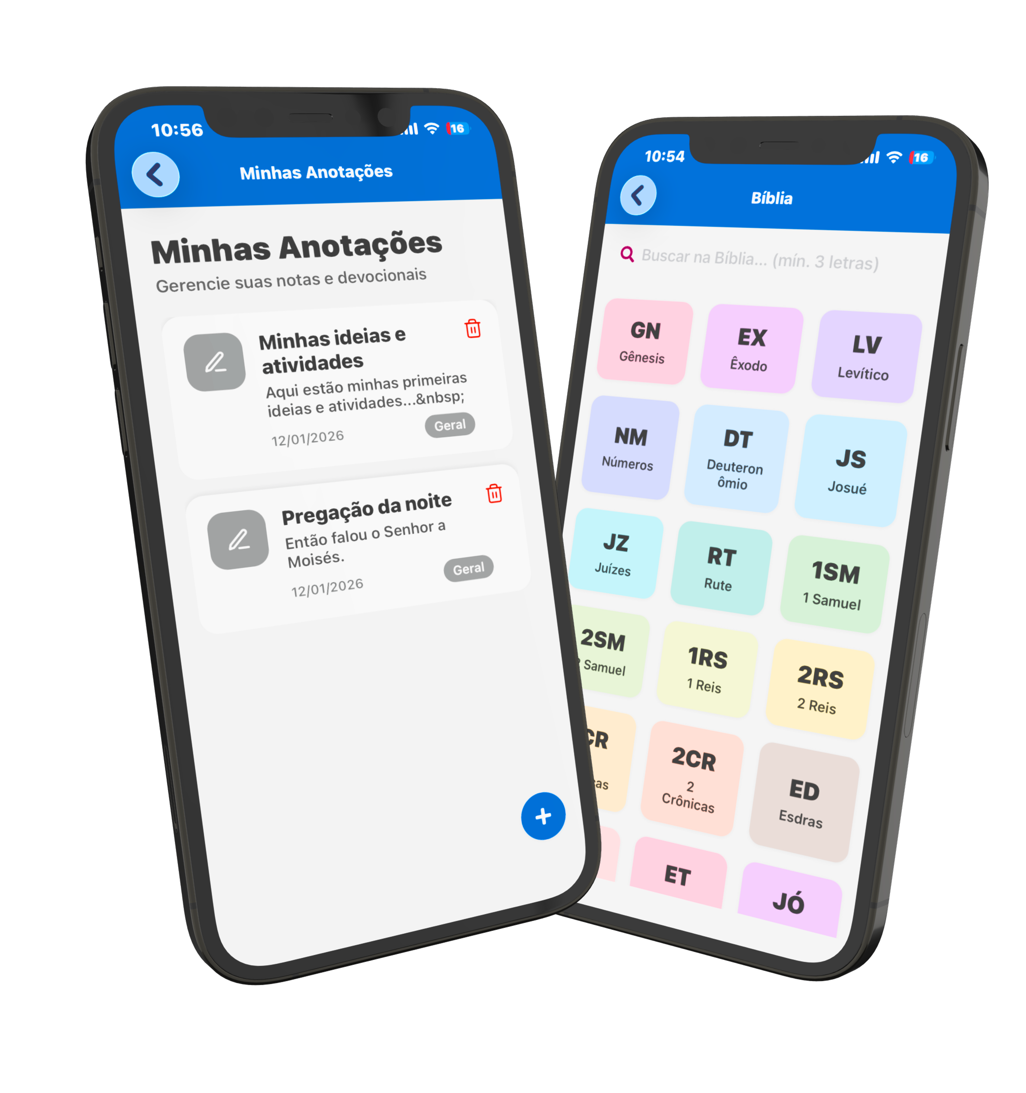 Imagem do celular com o aplicativo